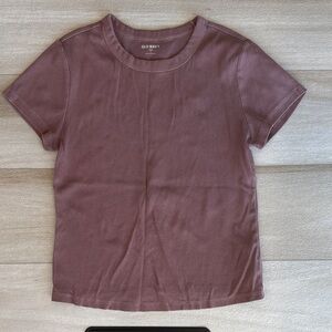 Old Navy Women's Mauve Short Sleeve Tee